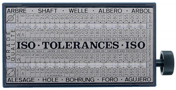 ISO- Toleranzschlüssel Tolerator