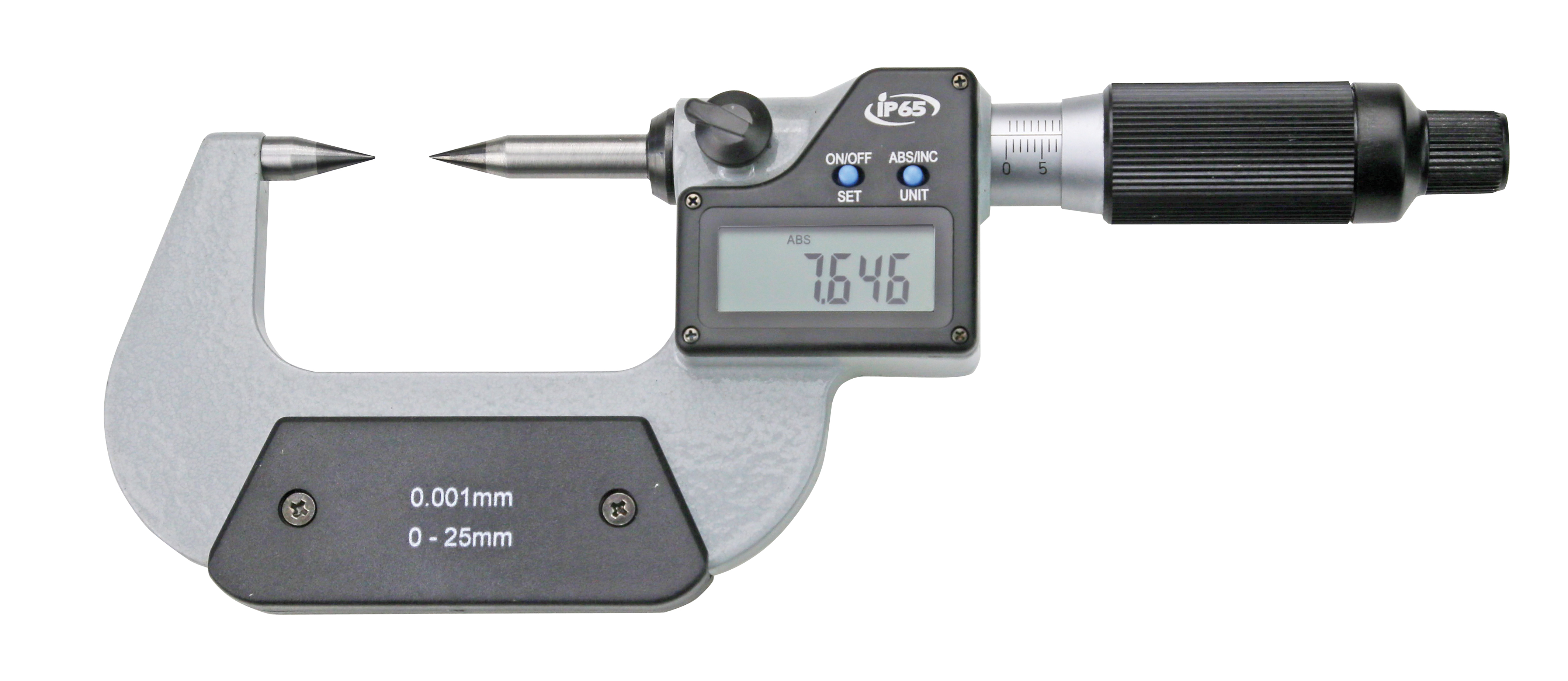 Digital Bügelmessschraube Mikrometer 0-25mm mit LCD-Bildschirm DE