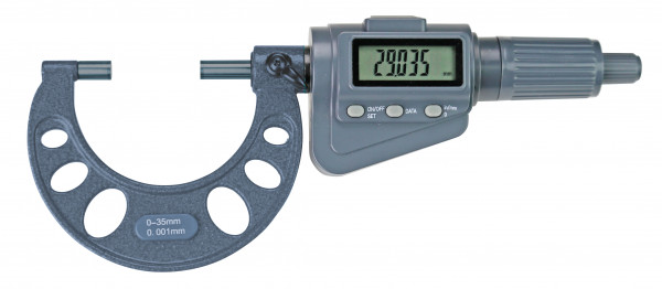 Digital micrometer 0 - 35 mm with friction ratchet